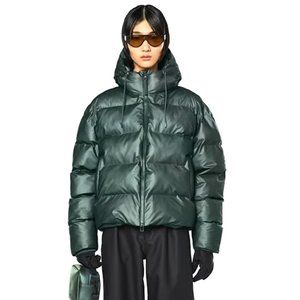 RAINS Silver Pine Puffer Jacket, Women's, Size M, NEW
